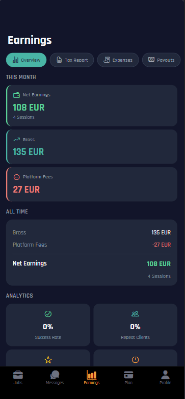 Alfar Earnings Dashboard